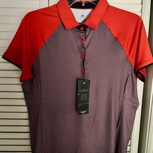 Head Orange and Blue Women’s Golf Polo Shirt
